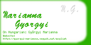 marianna gyorgyi business card