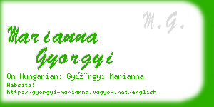 marianna gyorgyi business card